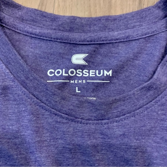 Colosseum Washington Huskies Men’s Long Sleeve Tee Purple - Picture 4 of 5